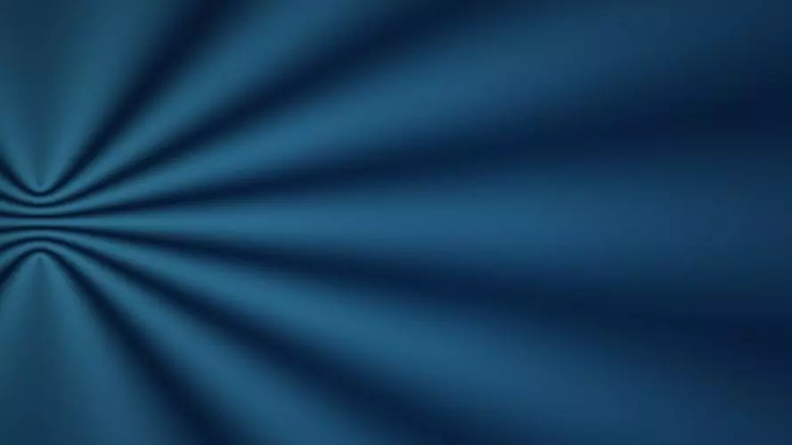 Abstract double-slit style interference fringes in cyan