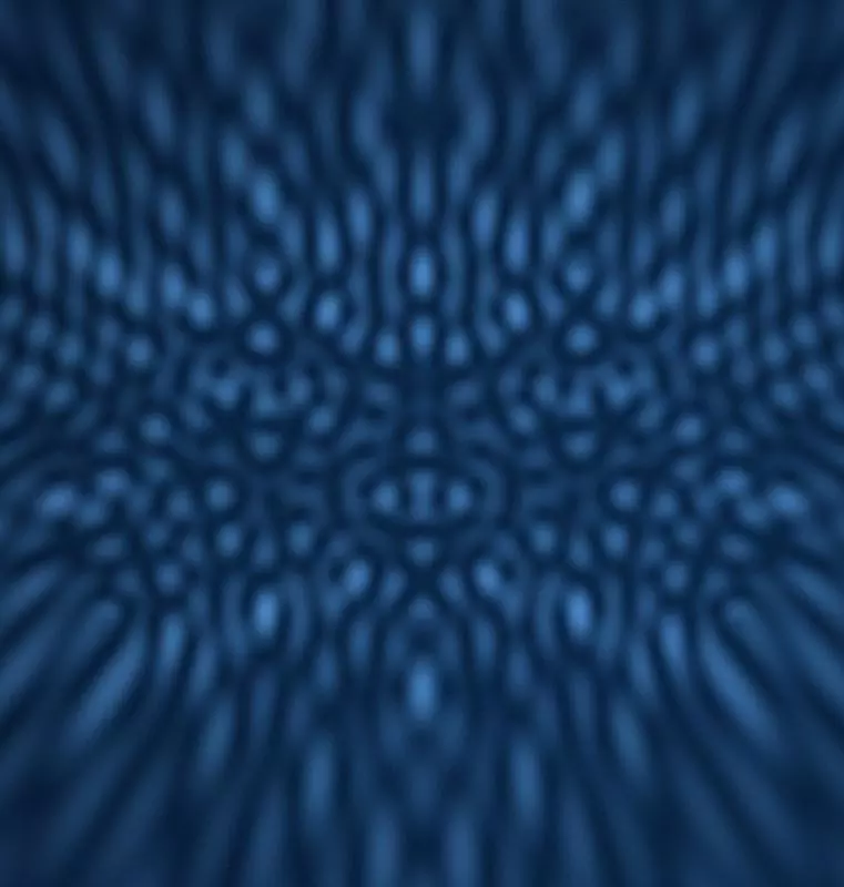 Abstract lattice-like interference pattern from many wave sources